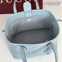 Best Product Gucci GG Marmont Medium Tote Bag in Matelassé Chevron Nappa Leather 855279 Blue 2026