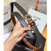 Market Sells Celine Disc Belt 2.5cm taurillon Leather B100L6ATZ Black/Brown 2026