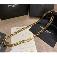 Luxury Cheap Saint Laurent Gold-Tone Chain Belt Y0618 2025