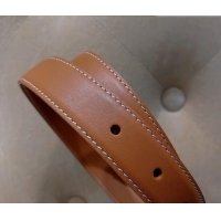 Grade Quality Saint Laurent Calfskin Leather Belt 3cm YSL26010402 Brown 2025