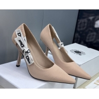 Luxurious Dior J'Adior Pumps 9.5cm in Technical Fabric Nude Pink 2026 DR030201