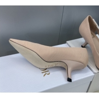 Shop Duplicate Dior J'Adior Pumps 6.5cm in Technical Fabric Nude Pink 2026 DR030201