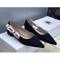 Charming Dior J'Adior Ballets Flat in Technical Fabric Black 2026 DR030201