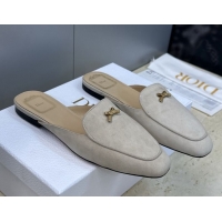 Purchase Dior Baby Bow Mules in Suede Beige 2026 DR030202