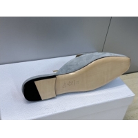 Good Quality Dior Baby Bow Mules in Suede Blue 2026 DR030202
