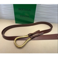 Unique Style Bottega Veneta Calfskin Waist Belt 2014025 Dark Brown 2025