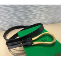 Best Price Bottega Veneta Calfskin Waist Belt 2014025 Black 2025