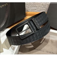 Buy Inexpensive Bottega Veneta Intreccio Loop Belt BV111401 Black/Black 2025