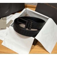 Buy Inexpensive Bottega Veneta Intreccio Loop Belt BV111401 Black/Black 2025