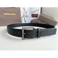 Good Product Bottega Veneta Intreccio Loop Belt 3.5cm BV111703 Black/Black 2025