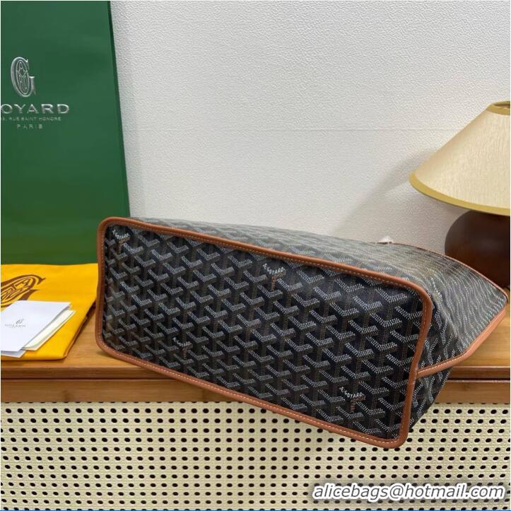 Popular Goyard Original Anjou Reversible Bag GM 2399 Black And Tan