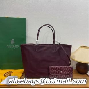 Buy Cheapest Goyard Original Anjou Reversible Bag PM 2399 Burgundy