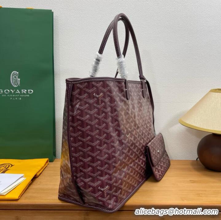 Buy Cheapest Goyard Original Anjou Reversible Bag PM 2399 Burgundy