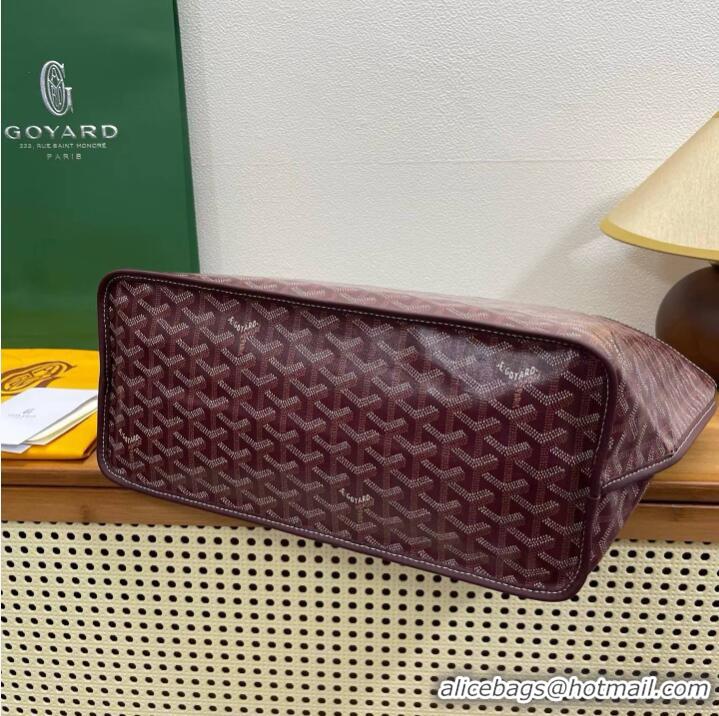 Buy Cheapest Goyard Original Anjou Reversible Bag PM 2399 Burgundy