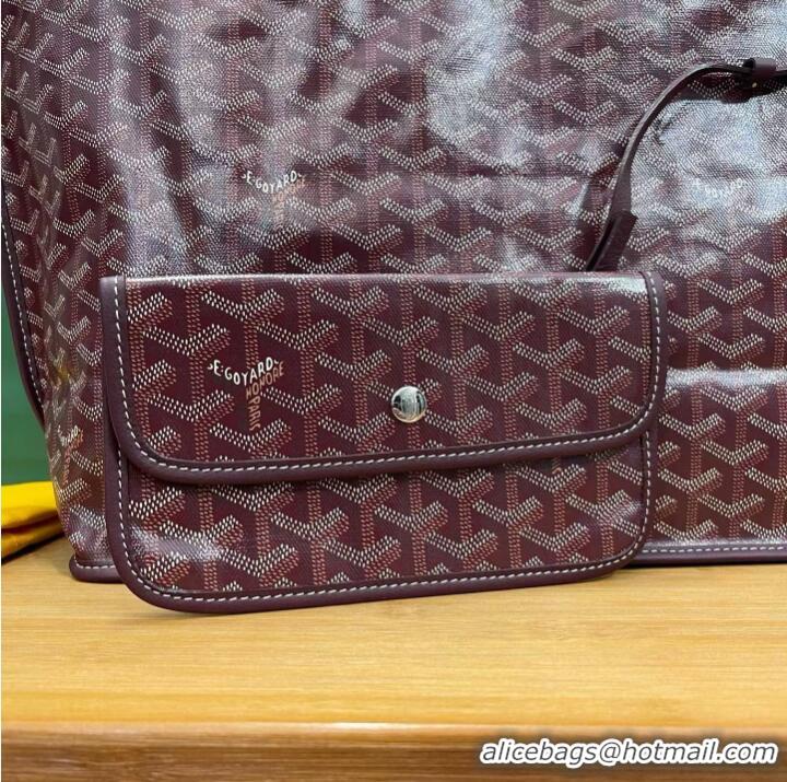 Buy Cheapest Goyard Original Anjou Reversible Bag PM 2399 Burgundy
