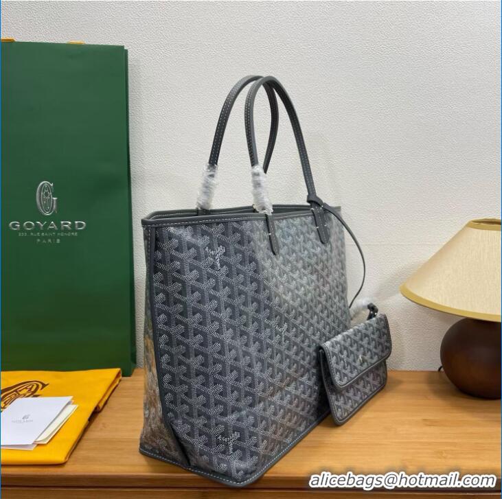 Famous Brand Goyard Original Anjou Reversible Bag PM 2399 Dark Grey