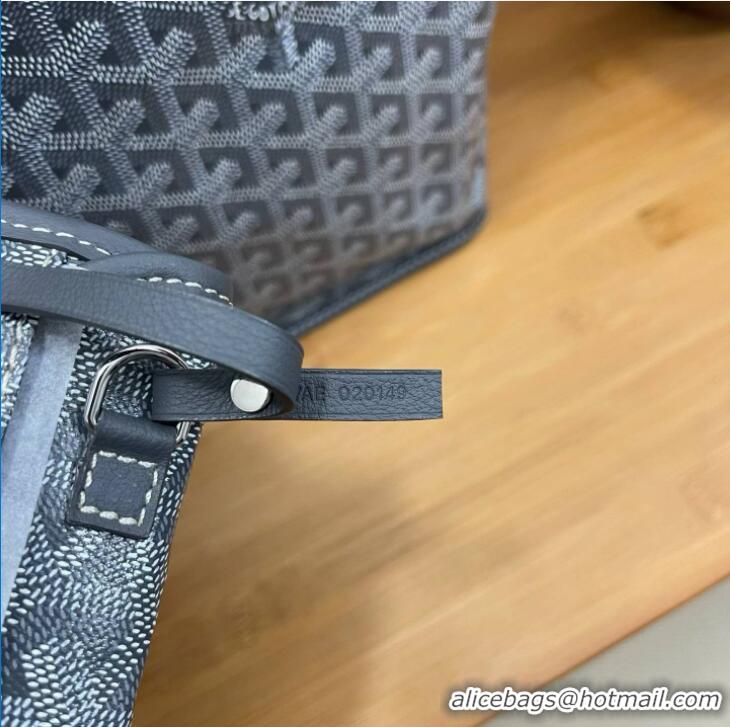 Famous Brand Goyard Original Anjou Reversible Bag PM 2399 Dark Grey