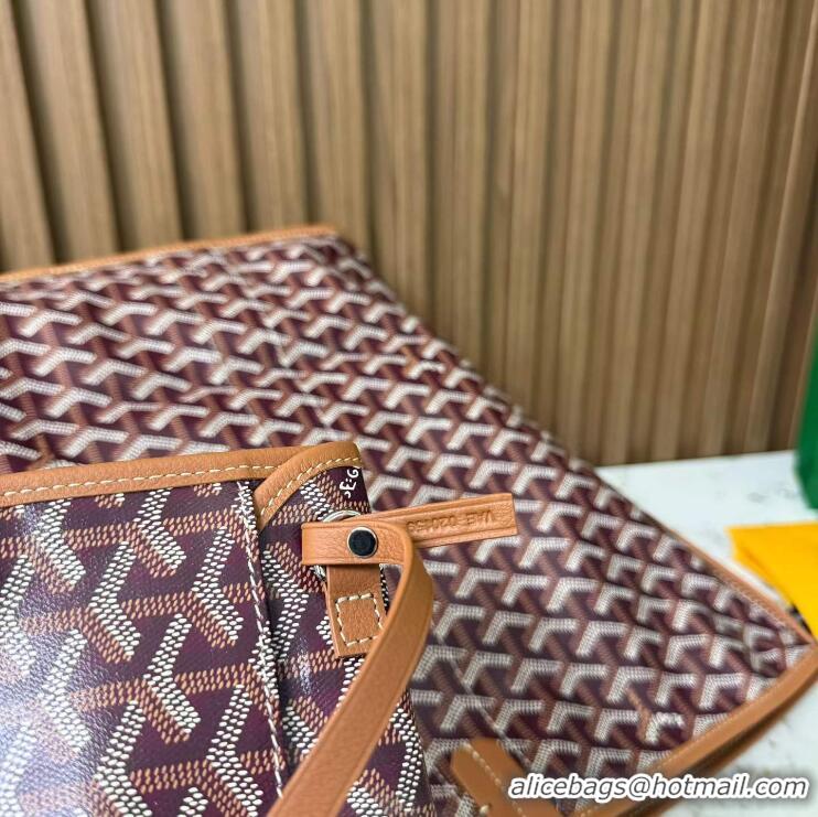 New Fashion Goyard Anjou Saint Louis Pertuis Tote Bag GM 2159 Burgundy