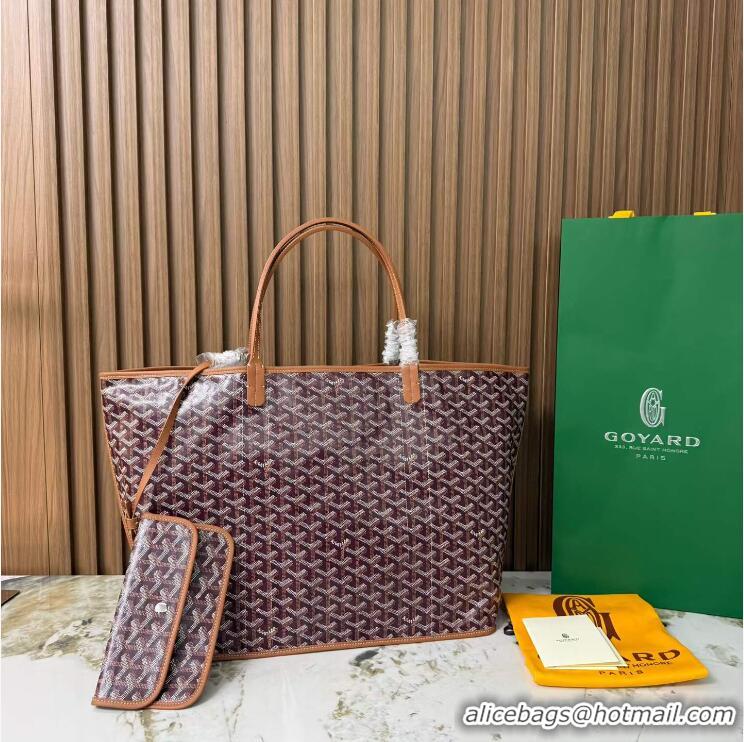 New Fashion Goyard Anjou Saint Louis Pertuis Tote Bag GM 2159 Burgundy