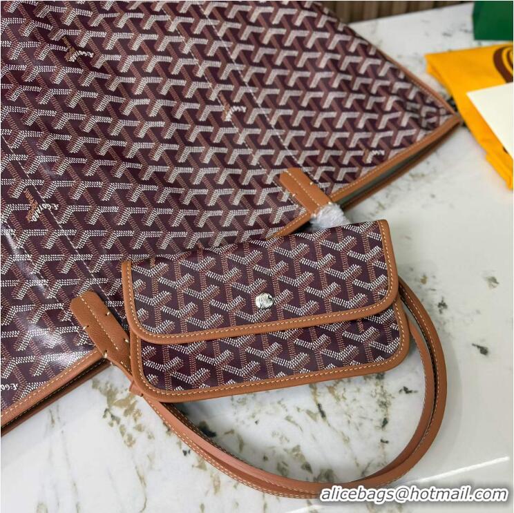 New Fashion Goyard Anjou Saint Louis Pertuis Tote Bag GM 2159 Burgundy