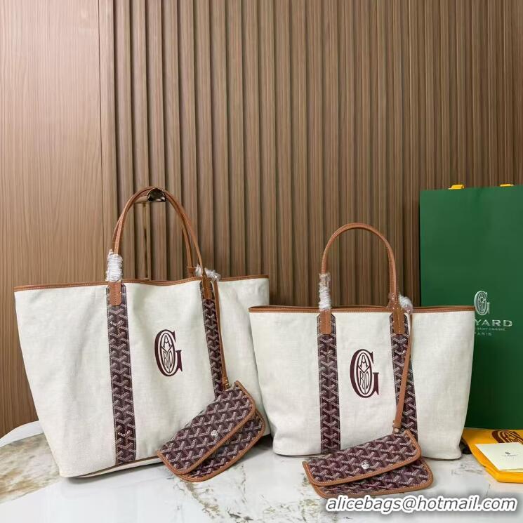 New Fashion Goyard Anjou Saint Louis Pertuis Tote Bag GM 2159 Burgundy