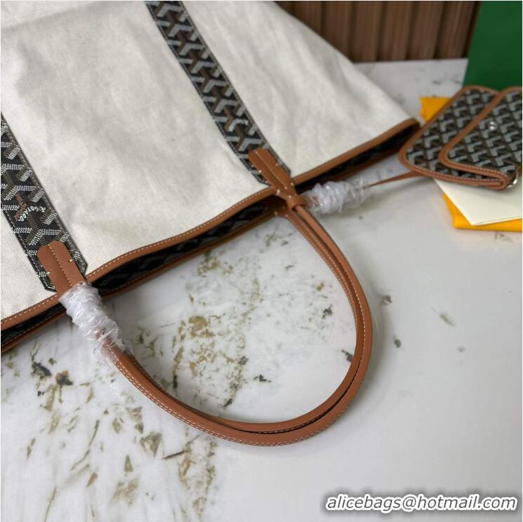 Discount Goyard Anjou St Louis Pertuis Tote Bag GM 2159 Black And Tan