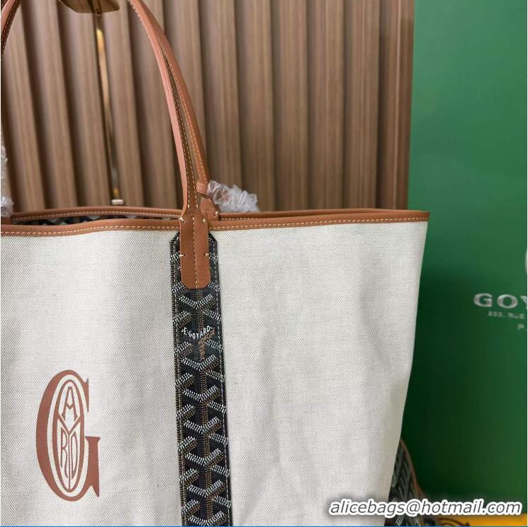 Discount Goyard Anjou St Louis Pertuis Tote Bag GM 2159 Black And Tan