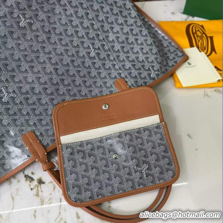 ​Hot Sell Goyard Anjou St Louis Pertuis Tote Bag GM 2159 Dark Grey