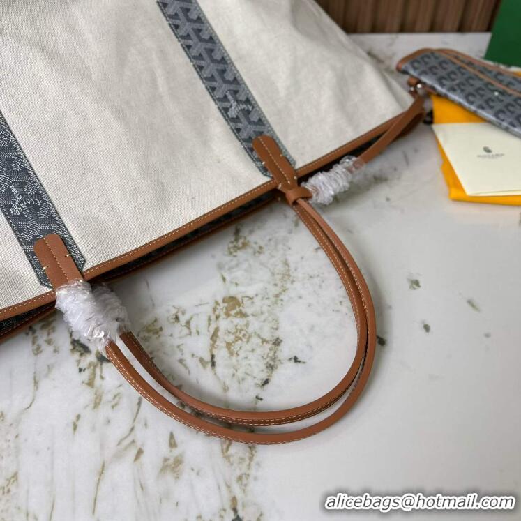 ​Hot Sell Goyard Anjou St Louis Pertuis Tote Bag GM 2159 Dark Grey