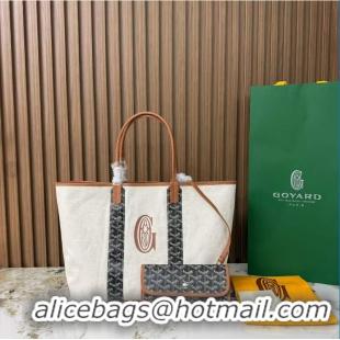 Inexpensive Goyard Anjou St Louis Pertuis Tote Bag PM 2159 Black And Tan