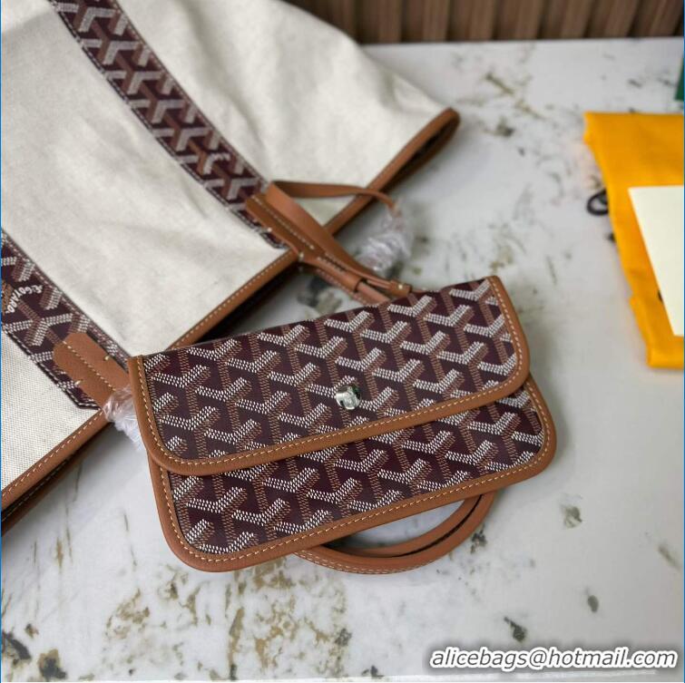 Low Cost Goyard Anjou Saint Louis Pertuis Tote Bag PM 2159 Bungundy