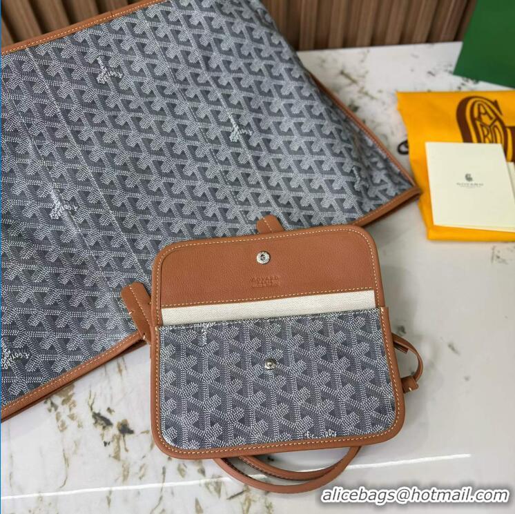 Hot Sell Goyard Anjou Saint Louis Pertuis Tote Bag PM 2159 Dark Grey