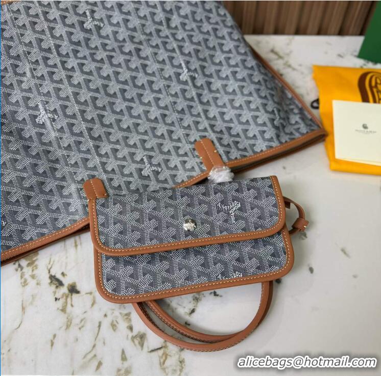 Hot Sell Goyard Anjou Saint Louis Pertuis Tote Bag PM 2159 Dark Grey