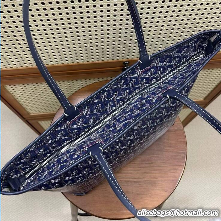 Shop Low Price Goyard Artois Original Zipper Bag 00319 Navy Blue