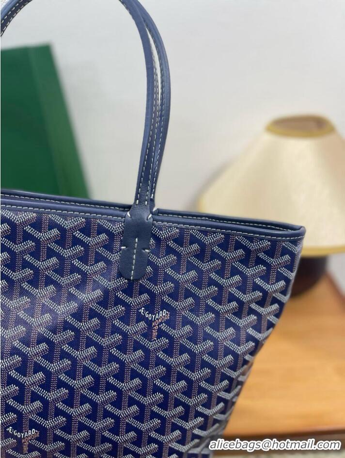 Shop Low Price Goyard Artois Original Zipper Bag 00319 Navy Blue