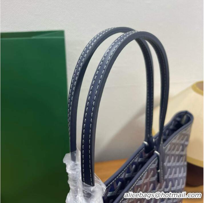 Shop Low Price Goyard Artois Original Zipper Bag 00319 Navy Blue