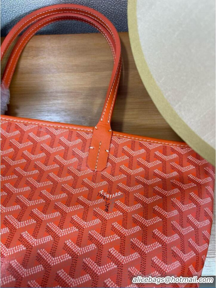 Best Product Goyard Artois Original Zipper Bag 00319 Orange