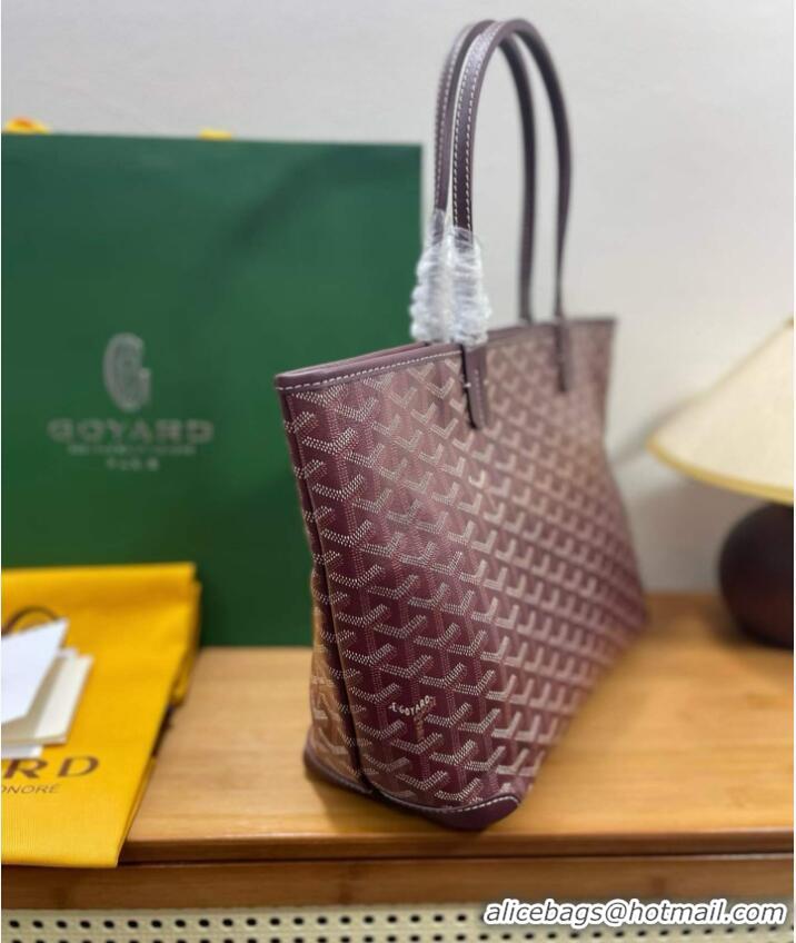 Pretty Style Goyard Artois Original Zipper Bag 00319 Bungundy