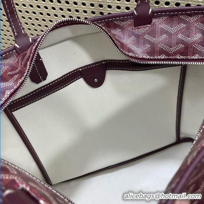 Pretty Style Goyard Artois Original Zipper Bag 00319 Bungundy