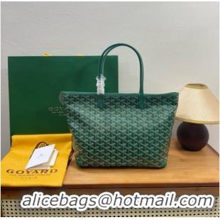 Traditional Discount Goyard Artois Original Zipper Bag 00319 Green