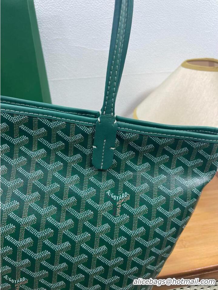 Traditional Discount Goyard Artois Original Zipper Bag 00319 Green
