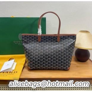 Good Taste Goyard Artois Original Zipper Bag 00319 Black And Tan