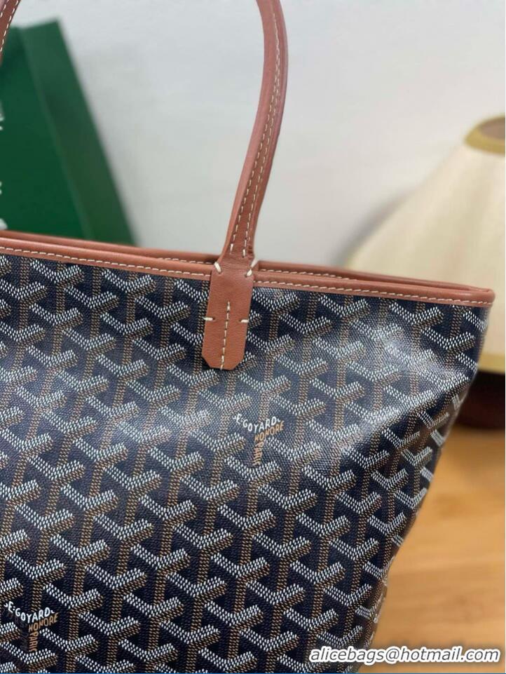 Good Taste Goyard Artois Original Zipper Bag 00319 Black And Tan