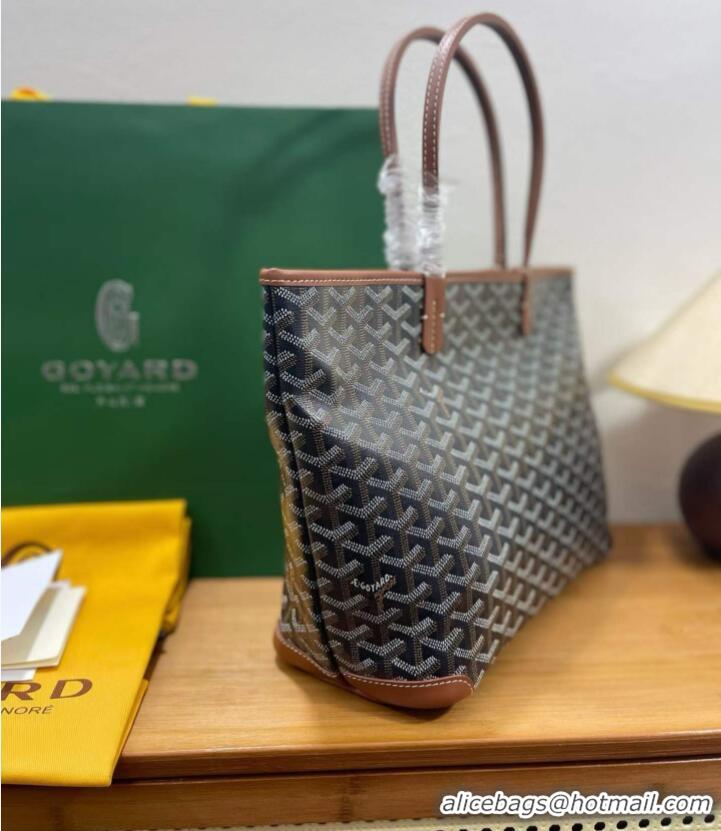Good Taste Goyard Artois Original Zipper Bag 00319 Black And Tan