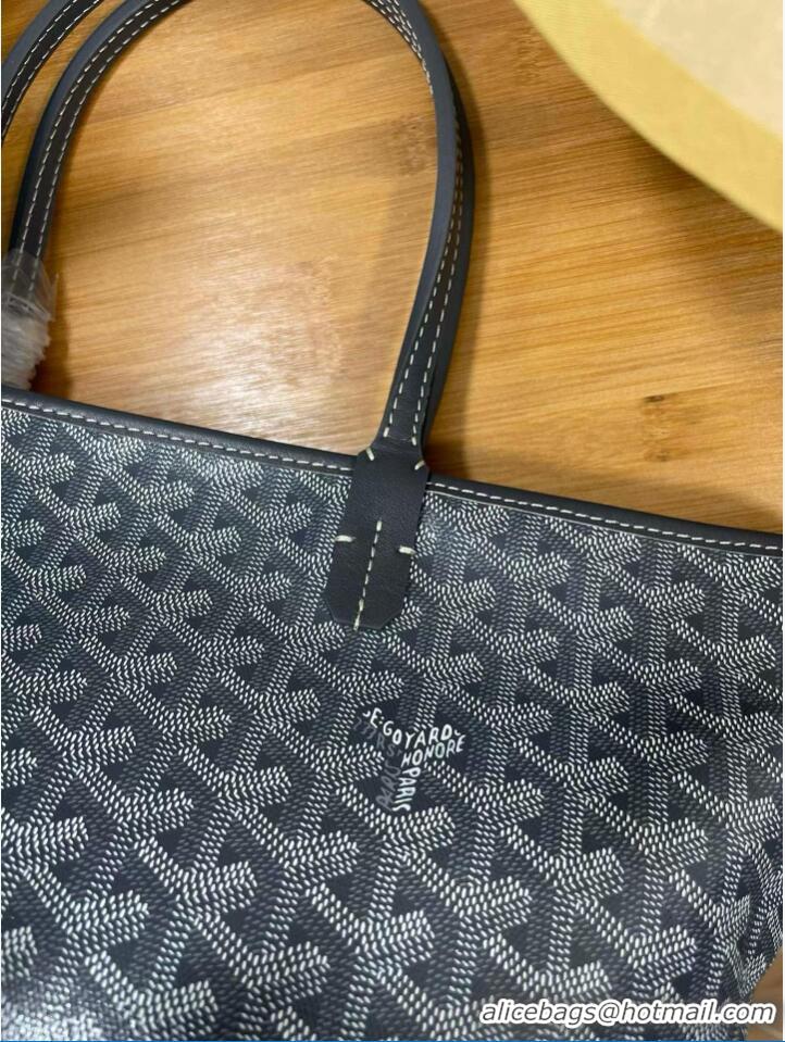New Release Creation Goyard Artois Original Zipper Bag 00319 Dark Grey
