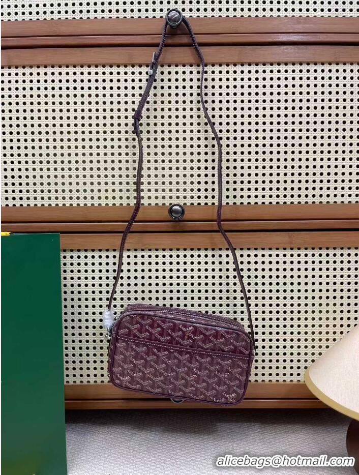 New Style Goyard Original Cap-Vert Camera Bag G45 Bungundy