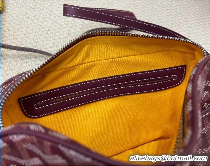 New Style Goyard Original Cap-Vert Camera Bag G45 Bungundy