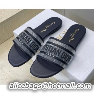 Best Product Dior Dway Flat Slides Sandal in Transparent and TPU Blue 2026 0302092