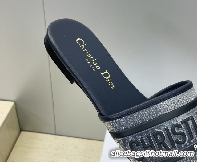 Best Product Dior Dway Flat Slides Sandal in Transparent and TPU Blue 2026 0302092