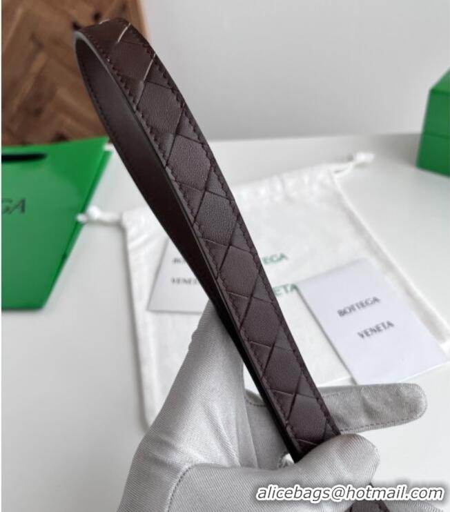 Cheapest Bottega Veneta Women's Contour Belt 2cm BV111709 Fondant Brown/Gold 2025